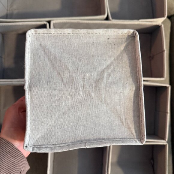 SET: Collapsible Fabric Drawer Organizers - Brightroom™ Grey - Picture 5 of 11